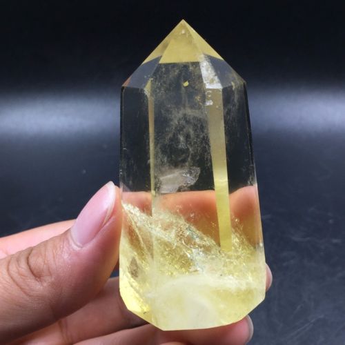 Punta Generador de Cuarzo Citrino Natural 103 gr 7.1 x 3.4 x 3.4 cm - Caleidoscopio