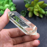 Cuarzo Citrino Natural Vara Doble Punta 38-45 gr 6.5 cm largo - Caleidoscopio