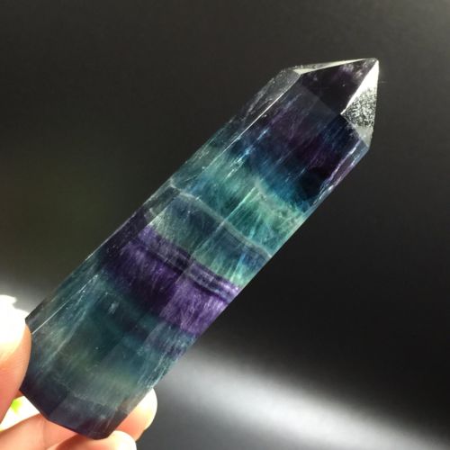 Fluorita Natural Vara 85 gr 7.7 cm Sanación Aprendizaje Organización