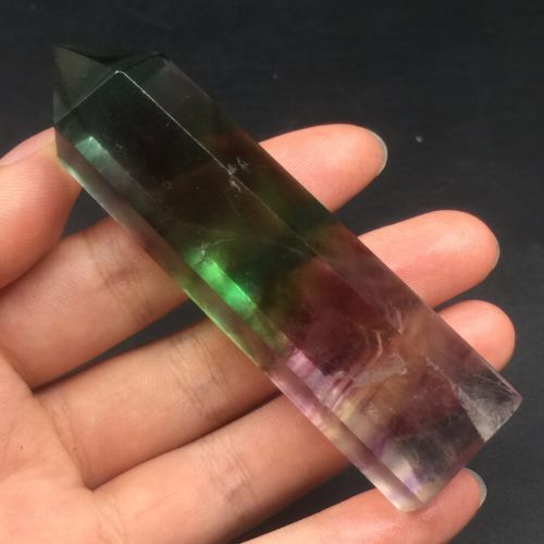 Fluorita Natural Vara 85 gr 7.7 cm Sanación Aprendizaje Organización
