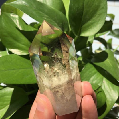 Punta Generador de Cuarzo Citrino Natural 119 gr 6.8 x 3.6 x 3 cm - Caleidoscopio