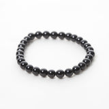 Pulsera Turmalina Negra Cuentas de 6 mm. Protección - Caleidoscopio